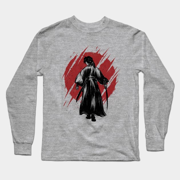 Hitokiri Battosai Japanese Samurai Long Sleeve T-Shirt by animate